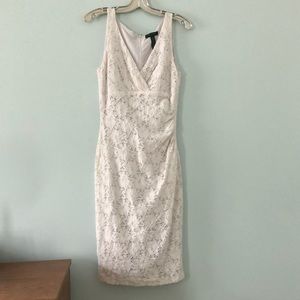 Lauren Ralph Lauren Lace Midi Dress - 8